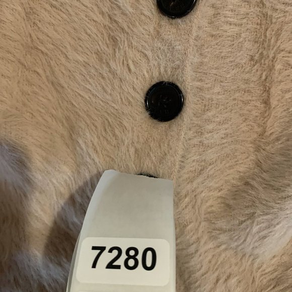 Victoria Beckham VVB Cardigan Sweater Women's‎ Pink Black Trim Designer 7280 - Picture 8 of 8